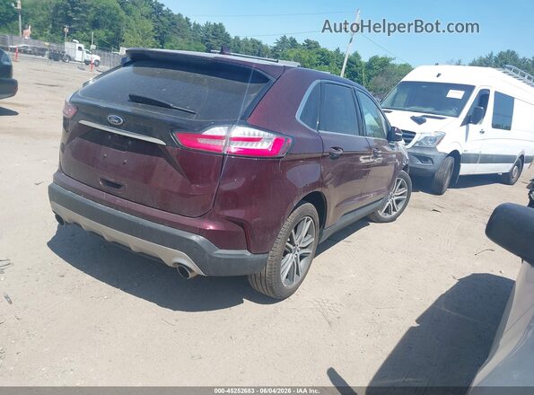 2FMPK4K96KBC55731 2019 FORD EDGE Maroon უკანა მარჯვენა