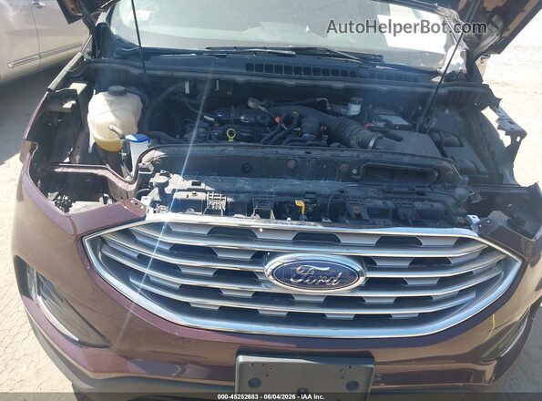 2FMPK4K96KBC55731 2019 FORD EDGE Maroon უკანა ხედი