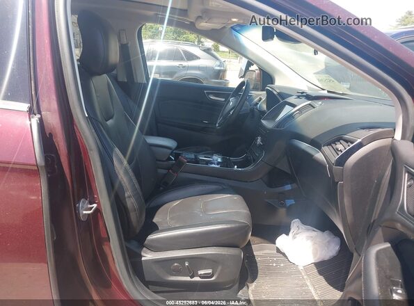 2FMPK4K96KBC55731 2019 FORD EDGE Maroon წინა სალონის ხედი