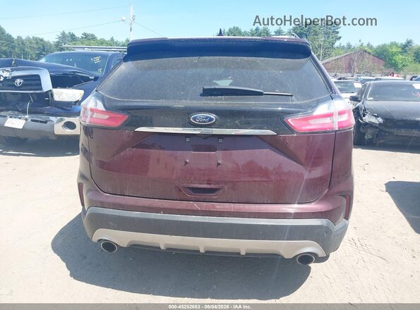 2FMPK4K96KBC55731 2019 FORD EDGE Maroon 
