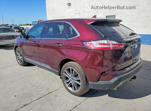 2FMPK4K96LBA43963 2020 FORD EDGE Burgundy უკანა მარცხენა