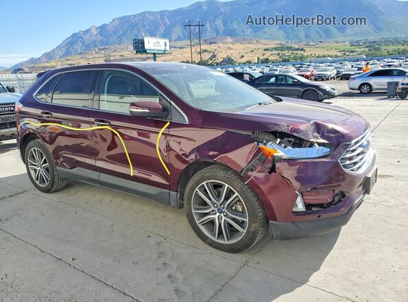 2FMPK4K96LBA43963 2020 FORD EDGE Burgundy წინა მარჯვენა