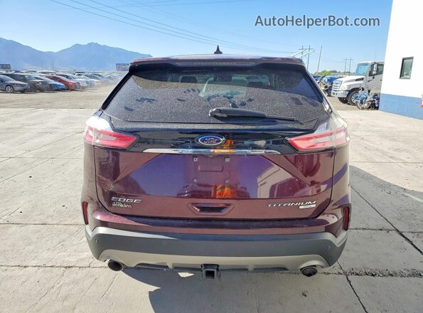 2FMPK4K96LBA43963 2020 FORD EDGE Burgundy უკანა ხედი