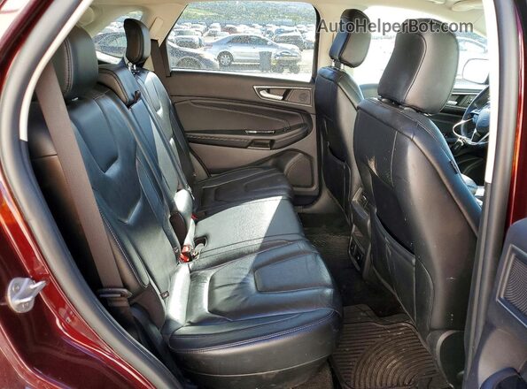2FMPK4K96LBA43963 2020 FORD EDGE Burgundy უკანა სავარძლების ხედი