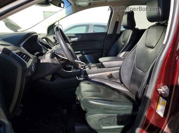 2FMPK4K96LBA43963 2020 FORD EDGE Burgundy წინა სალონის ხედი