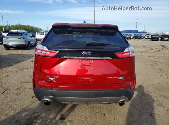 2FMPK4K96LBB52343 2020 FORD EDGE Red Rear view