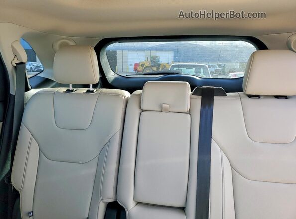 2FMPK4K96LBB52343 2020 FORD EDGE Red Rear seats view