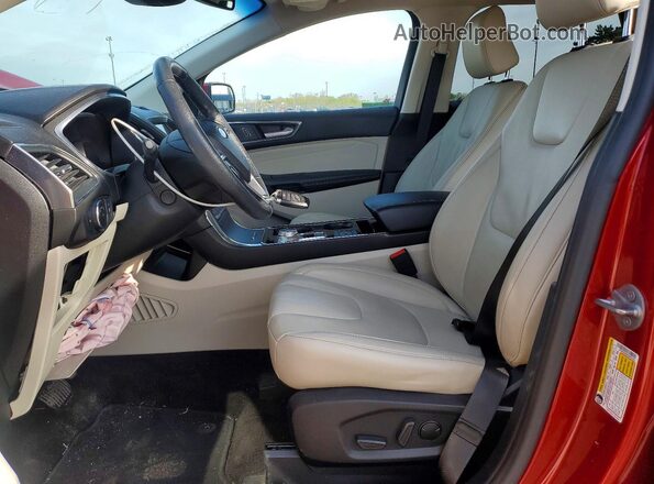2FMPK4K96LBB52343 2020 FORD EDGE Red Front interior view