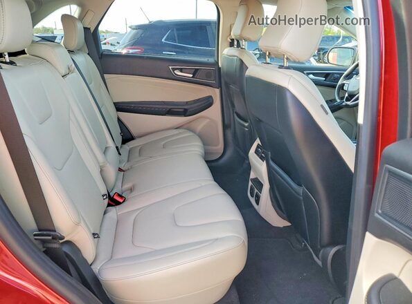 2FMPK4K96LBB52343 2020 FORD EDGE Red Rear interior view