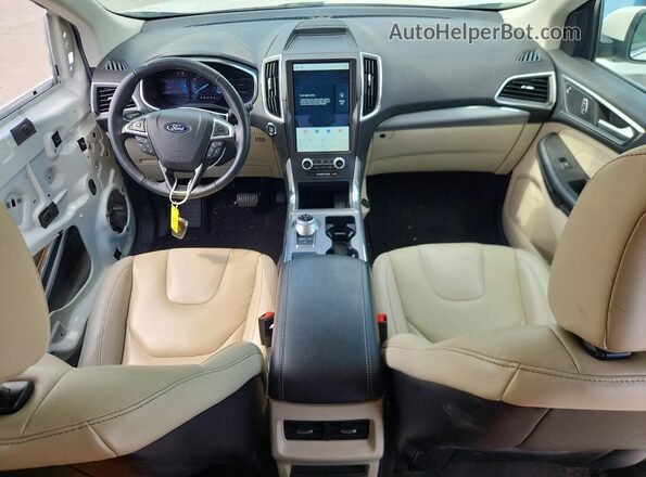 2FMPK4K96MBA08177 2021 FORD EDGE White Dashboard view