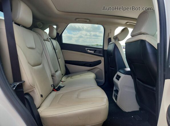 2FMPK4K96MBA08177 2021 FORD EDGE White Rear seats view