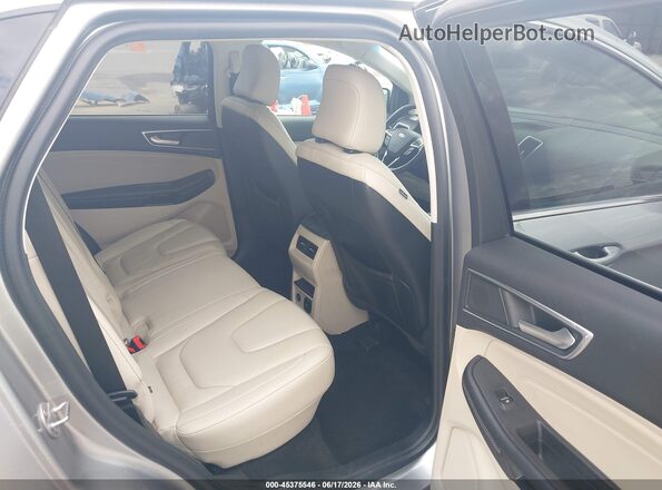 2FMPK4K96NBB07891 2022 FORD EDGE Silver Widok naklejki z numerem VIN