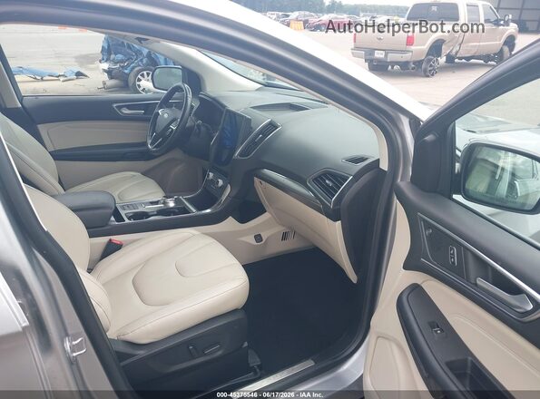 2FMPK4K96NBB07891 2022 FORD EDGE Silver Widok wnętrza z przodu