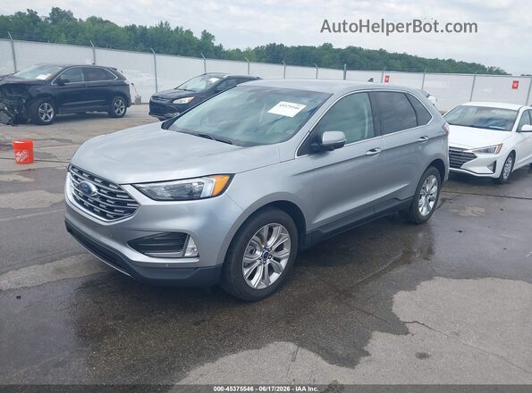 2FMPK4K96NBB07891 2022 FORD EDGE Silver Przód lewy