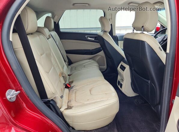 2FMPK4K97GBB18580 2016 FORD EDGE Red Rear interior view