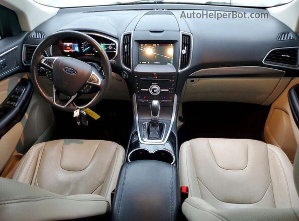 2FMPK4K97HBB19312 2017 FORD EDGE White Dashboard view