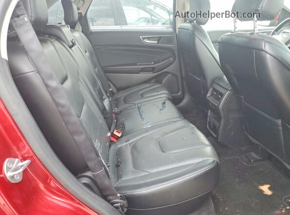 2FMPK4K97HBB87772 2017 FORD EDGE Red Vista interior trasera