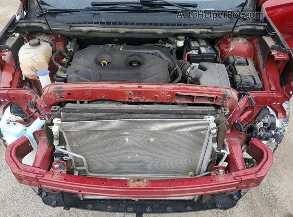 2FMPK4K97HBB87772 2017 FORD EDGE Red Vista del compartimento del motor