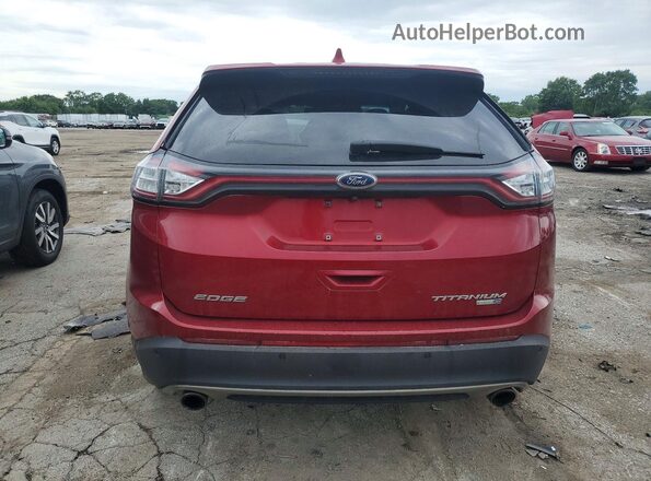 2FMPK4K97HBB87772 2017 FORD EDGE Red Vista trasera