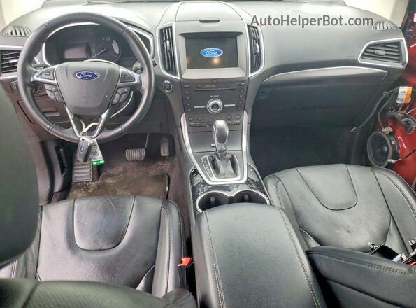 2FMPK4K97HBB87772 2017 FORD EDGE Red Vista del salpicadero