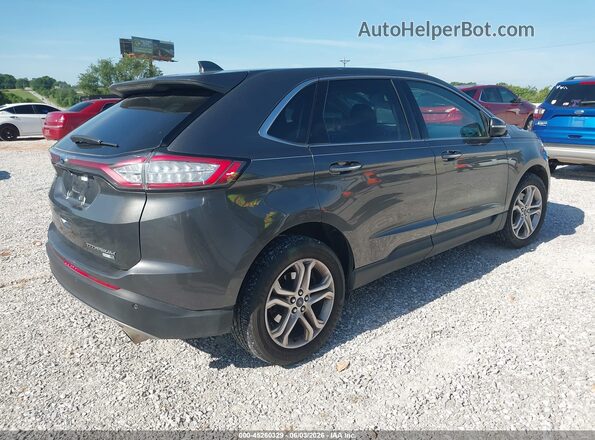 2FMPK4K97JBB95845 2018 FORD EDGE Серый Задняя правая четверть