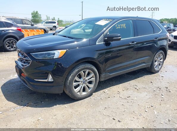 2FMPK4K97KBB01769 2019 FORD EDGE Black Front left