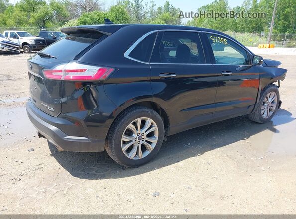 2FMPK4K97KBB01769 2019 FORD EDGE Black Rear right