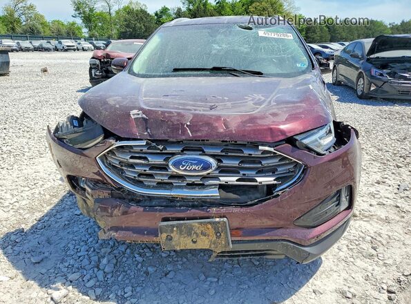 2FMPK4K97KBB35338 2019 FORD EDGE Burgundy Vista frontal
