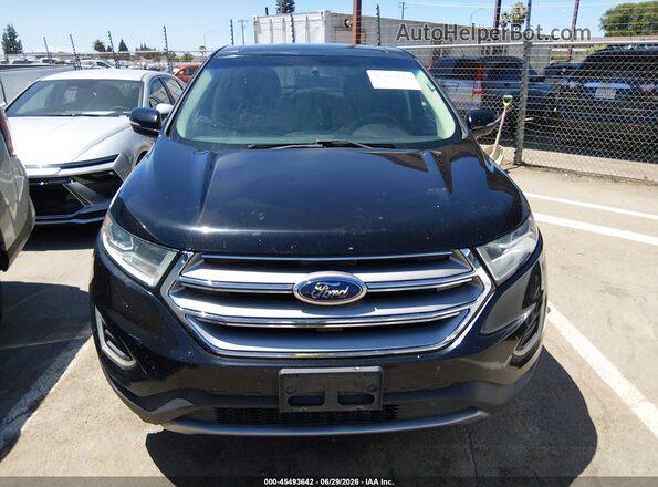 2FMPK4K98GBB16093 2016 FORD EDGE Black ხელსაწყოთა პანელის ხედი