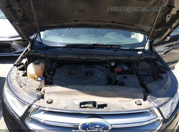 2FMPK4K98GBB16093 2016 FORD EDGE Black უკანა ხედი