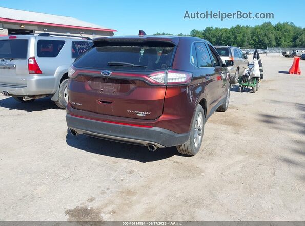 2FMPK4K98GBB91019 2016 FORD EDGE Brown Задня права чверть