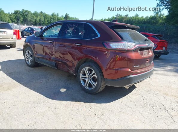 2FMPK4K98GBB91019 2016 FORD EDGE Brown Задня ліва чверть