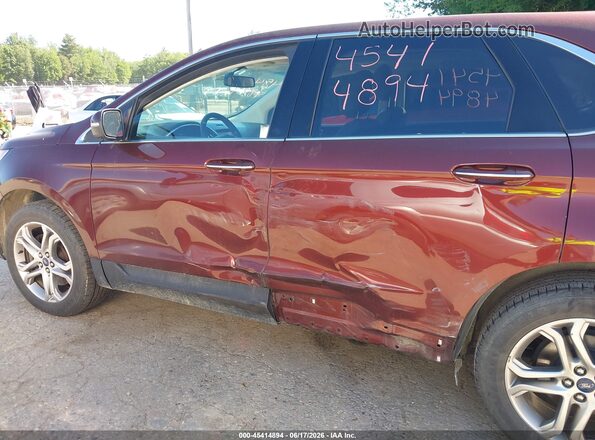 2FMPK4K98GBB91019 2016 FORD EDGE Brown Вид спереду