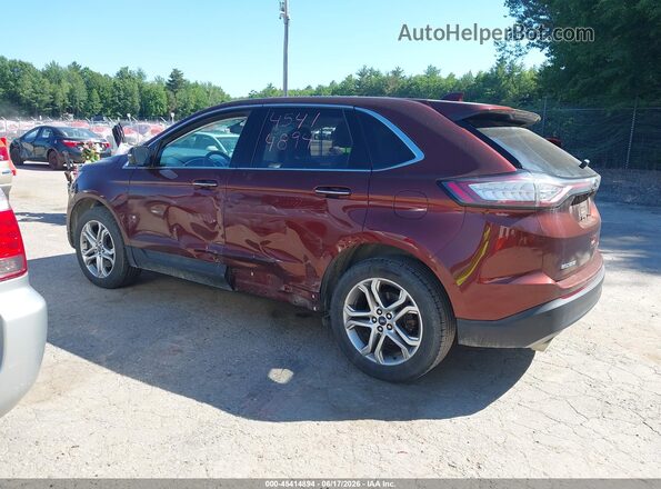 2FMPK4K98GBB91019 2016 FORD EDGE Brown Панорамний вид салону 360°