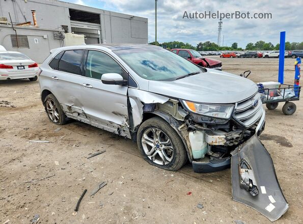 2FMPK4K98HBC03459 2017 FORD EDGE Silver Передня права чверть
