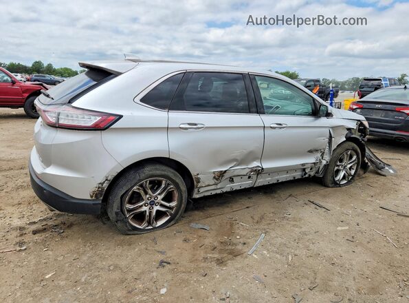 2FMPK4K98HBC03459 2017 FORD EDGE Silver Задня права чверть