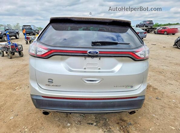 2FMPK4K98HBC03459 2017 FORD EDGE Silver Вид ззаду