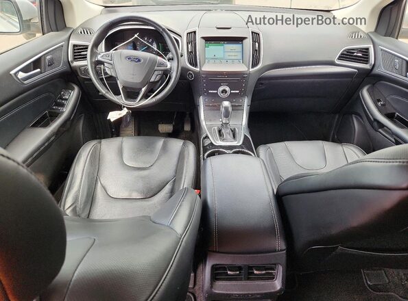 2FMPK4K98HBC03459 2017 FORD EDGE Silver Вид панелі приладів
