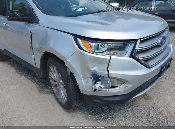 2FMPK4K98HBC08354 2017 FORD EDGE Silver 