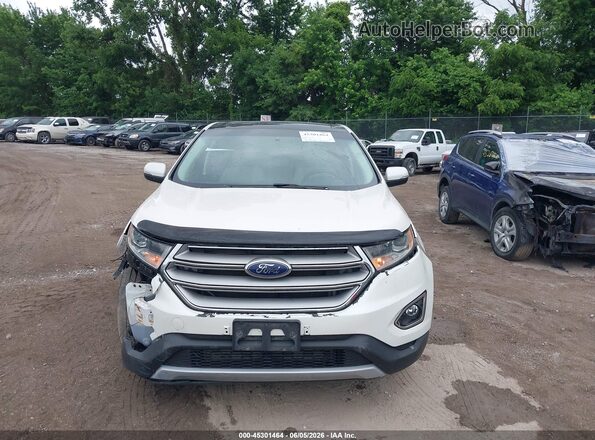 2FMPK4K98HBC13179 2017 FORD EDGE White Вид щитка приладів