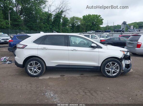 2FMPK4K98HBC13179 2017 FORD EDGE White Вид задньої частини салону