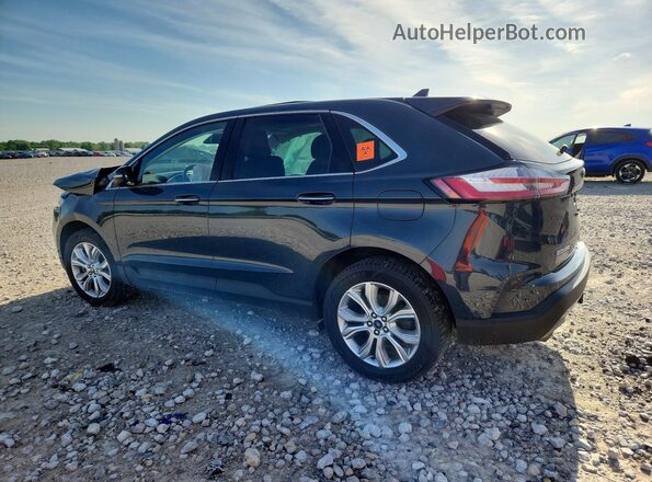 2FMPK4K98KBB12893 2019 FORD EDGE Blue Tył lewy