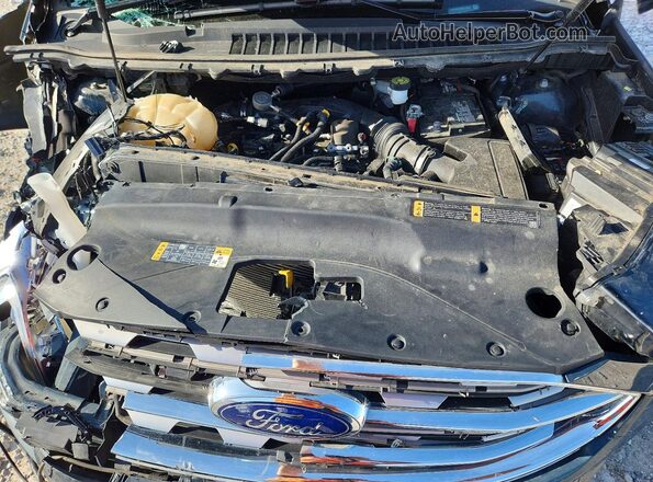 2FMPK4K98KBB12893 2019 FORD EDGE Blue Widok komory silnika