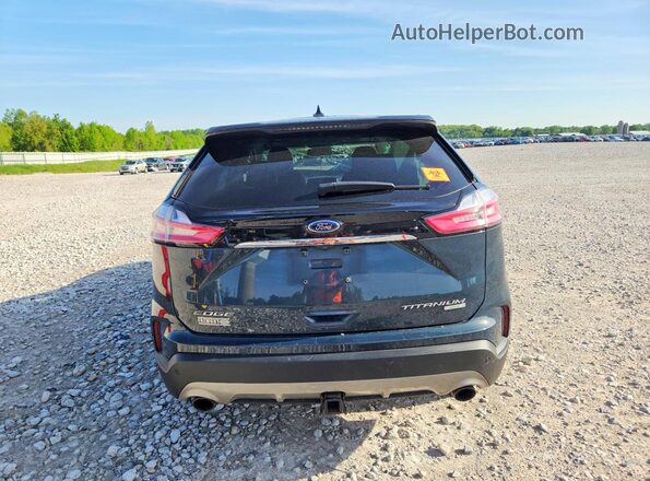 2FMPK4K98KBB12893 2019 FORD EDGE Blue Widok z tyłu