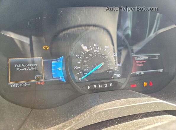 2FMPK4K98KBB12893 2019 FORD EDGE Blue Widok zestawu wskaźników