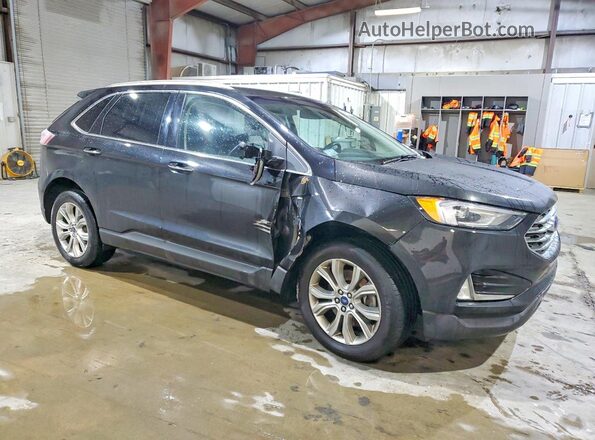 2FMPK4K98KBC24609 2019 FORD EDGE Black Передня права чверть