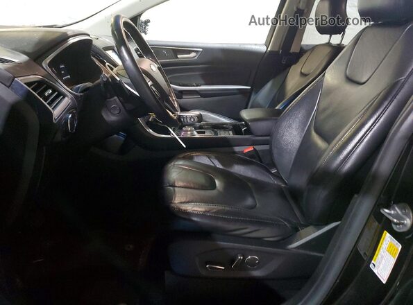 2FMPK4K98KBC24609 2019 FORD EDGE Black Вид салону спереду