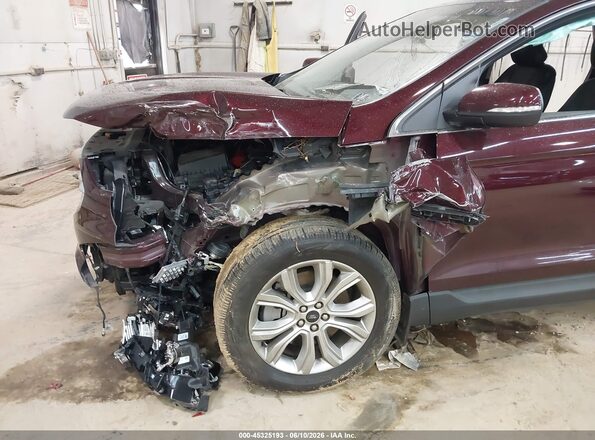 2FMPK4K98MBA39138 2021 FORD EDGE Burgundy Front view