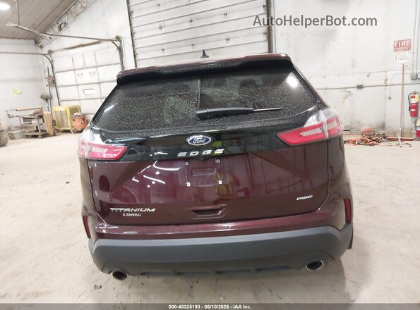 2FMPK4K98MBA39138 2021 FORD EDGE Burgundy 