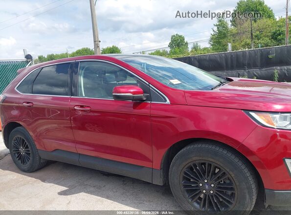 2FMPK4K99GBB57008 2016 FORD EDGE Red Սալոնի հետևի տեսք